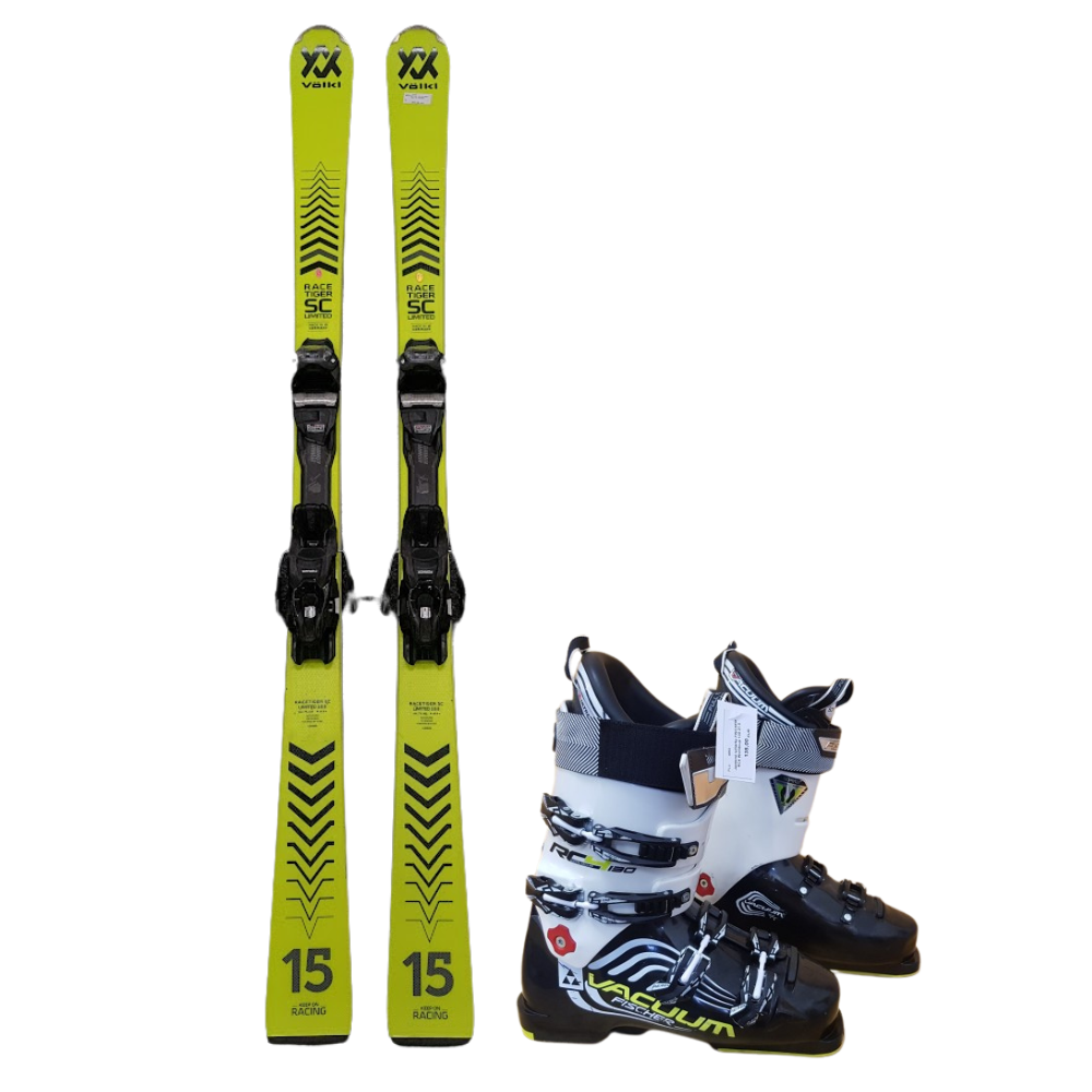 Narty bazarowe VOLKL Race Tiger SC Limited + buty narciarskie Fischer 